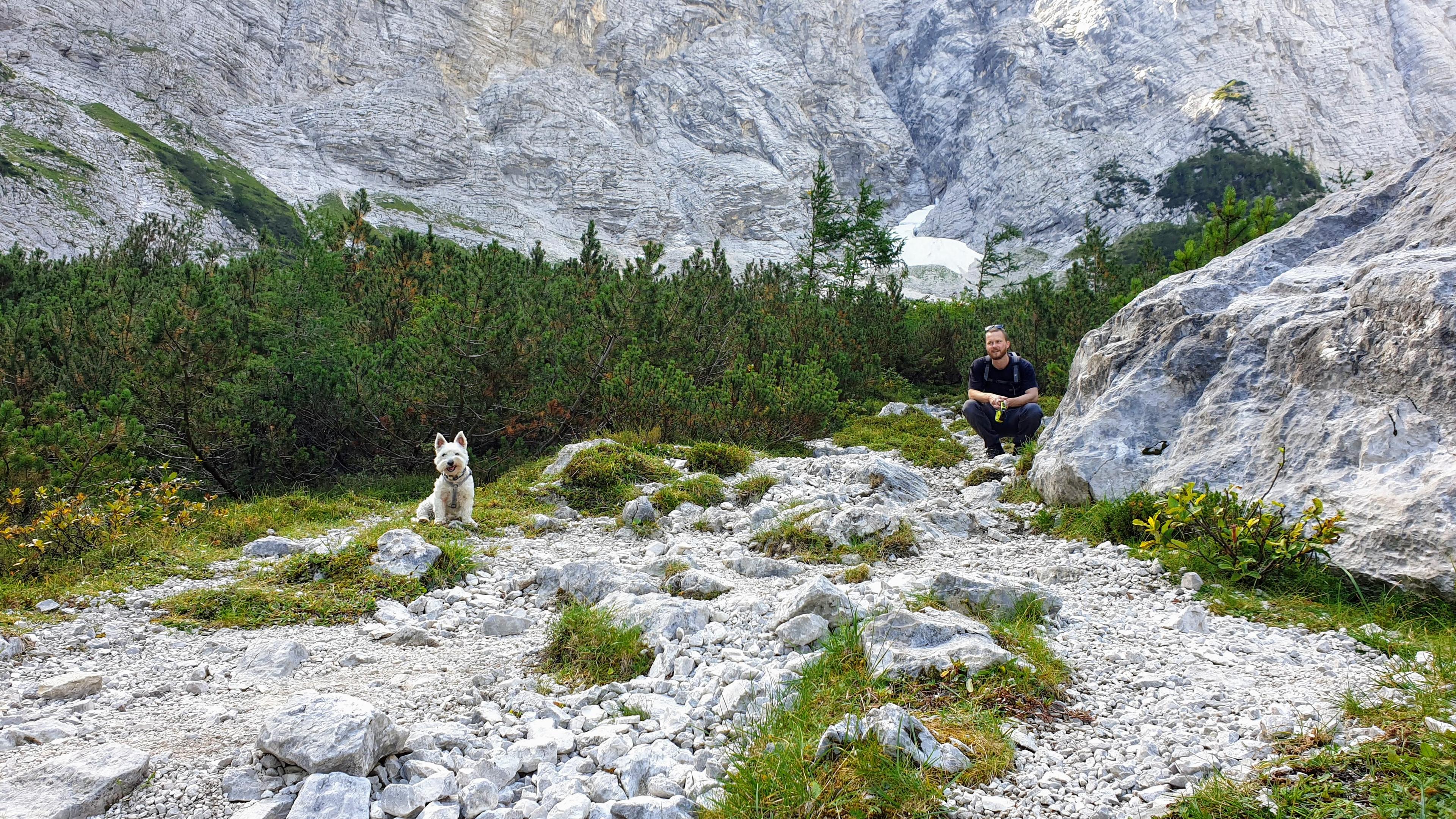 Leeloo and Kris at the Vrata Valley hike